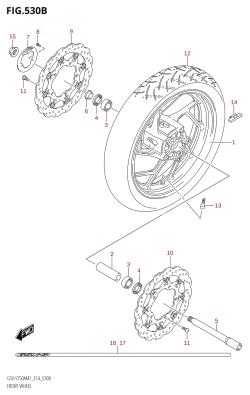 530B - FRONT WHEEL (GSX-S750ZA)