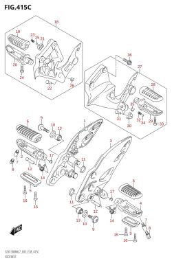 415C - FOOTREST (GSX1300RA:L7:E33)