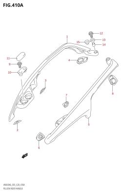 410A - PILLION RIDER HANDLE (AN650)