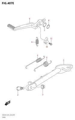 407E - STAND (SV650XA:L9:E28)