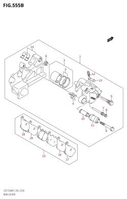 555B - REAR CALIPER (GSF1250,GSF1250S)