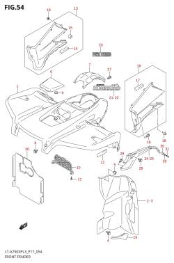054 - FRONT FENDER (LT-A750XPL3 P17)