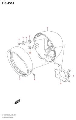 451A - HEADLAMP HOUSING