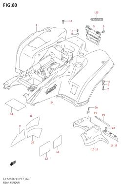 060 - REAR FENDER (LT-A750XPL1 P24)