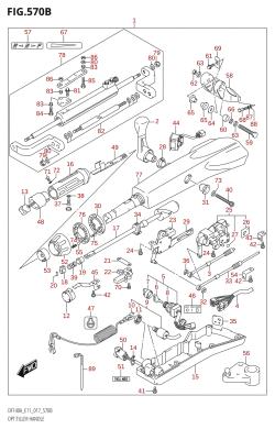 570B - OPT:TILLER HANDLE (DF115AT:E11)