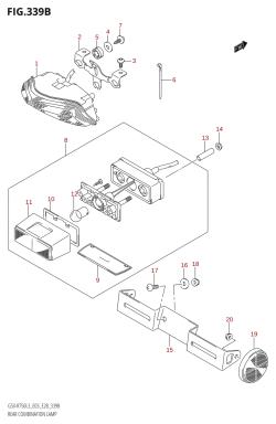 339B - REAR COMBINATION LAMP (GSX-R750:L3:E28)