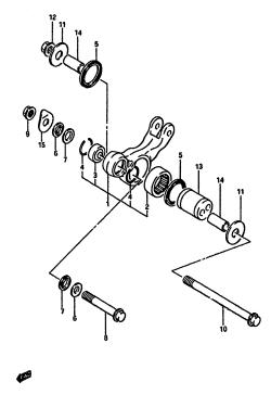 064 - REAR CUSHION LEVER