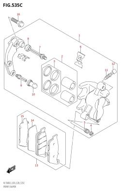 535C - FRONT CALIPER (VL1500:L3:E33)