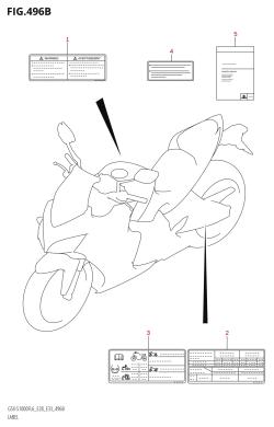 496B - LABEL (GSX-S1000FA:L6:E28)