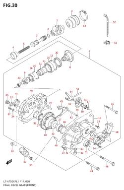 030 - FINAL BEVEL GEAR (FRONT) (LT-A750XPK9 P24)