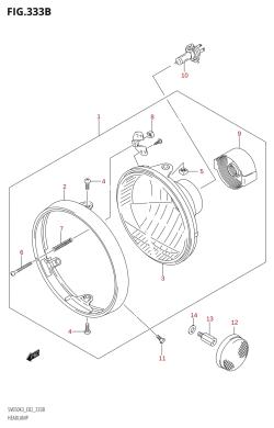333B - HEADLAMP ((SV650,SV650A):E24)