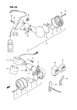 023 - TURN SIGNAL LAMP (MODEL G /​ J /​ K /​ L /​ M)