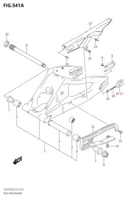 541A - REAR SWINGINGARM