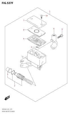 537F - FRONT MASTER CYLINDER (SV650AU:L9:E19)