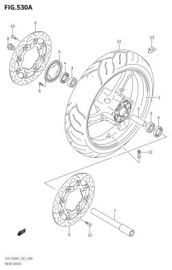 530A - FRONT WHEEL (GSF1250A,GSF1250SA,GSF1250SAZ)