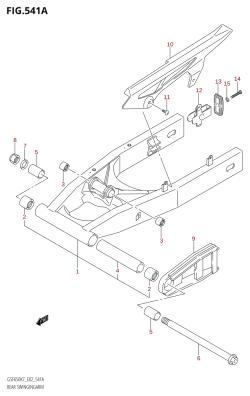 541A - REAR SWINGINGARM (K7)