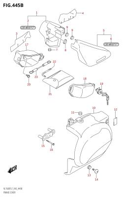 445B - FRAME COVER (VL1500T:L7:E43)