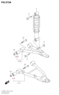 513A - SUSPENSION ARM (LT-F400F:L7:P28)