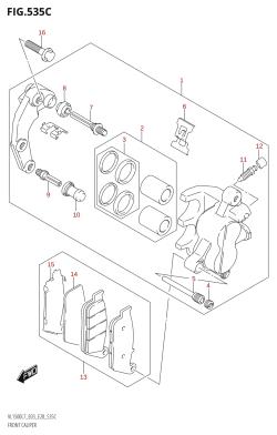 535C - FRONT CALIPER (VL1500B:L7:E33)