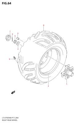 064 - RIGHT REAR WHEEL