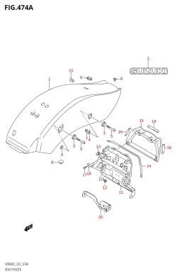 474A - REAR FENDER (VZ800)