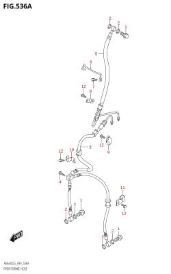 536A - FRONT BRAKE HOSE