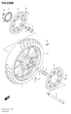 530B - FRONT WHEEL (DL1000A:L9:E21)