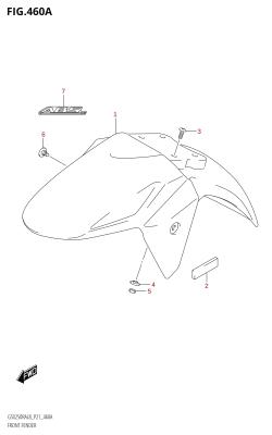 460A - FRONT FENDER (GW250RA:L8:P21)