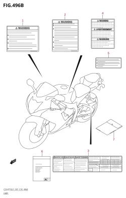 496B - LABEL (GSX-R750:L3:E28)