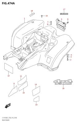 474A - REAR FENDER (LT-A750X:L7:P28)