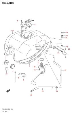 420B - FUEL TANK (GSX1400:K7)