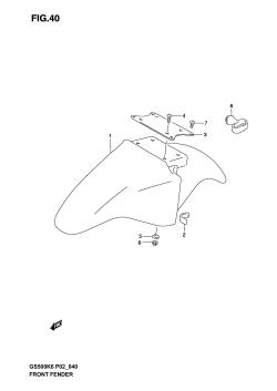 040 - FRONT FENDER (MODEL K3)