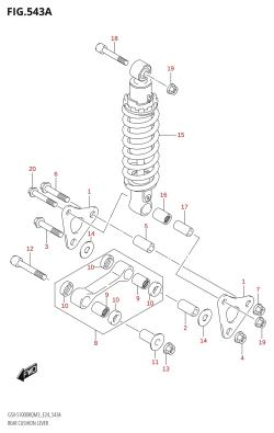 543A - REAR CUSHION LEVER
