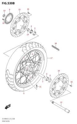 530B - FRONT WHEEL (DL1000XA3)