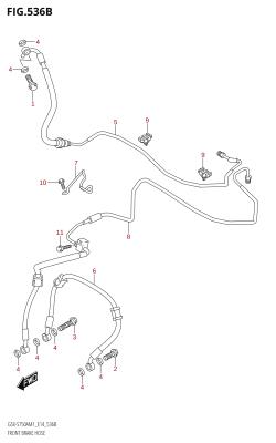 536B - FRONT BRAKE HOSE