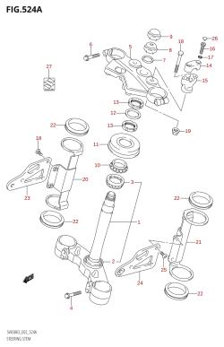 524A - STEERING STEM (SV650,SV650U,SV650A,SV650UA)