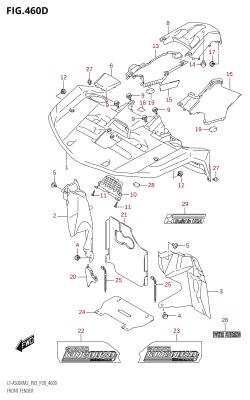 460D - FRONT FENDER (LT-A500XP:M2:P03)
