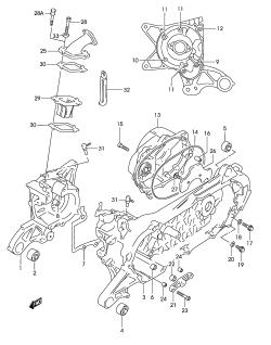 02C - CRANKCASE (MODEL AY50 K1 )