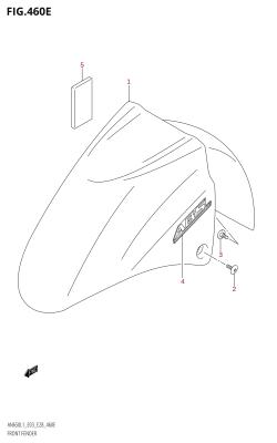 460E - FRONT FENDER (AN650A:L1:E33)