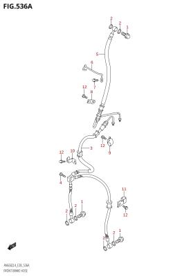 536A - FRONT BRAKE HOSE