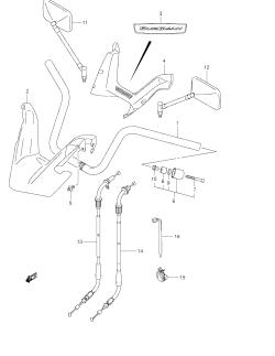 44A - HANDLEBAR (MODEL K4,AN400K5 /​ K6)