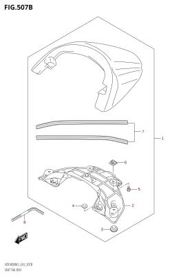 507B - SEAT TAIL BOX (VZR1800BZ)