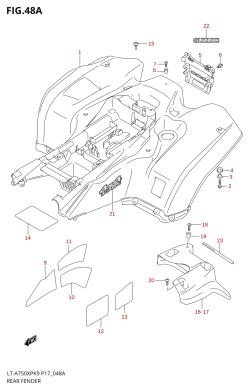 48A - REAR FENDER (LT-A750XPK9 P24)