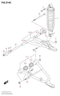 514C - FRONT SUSPENSION ARM (LT-A750XPZ:L9:P24)