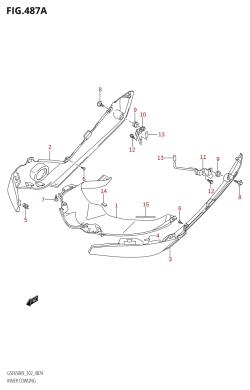 487A - INNER COWLING (GSF650S,GSF650SA,GSF650SU,GSF650SUA)