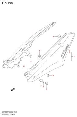53B - SEAT TAIL COVER (MODEL K4)