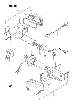 030 - TURNSIGNAL LAMP (MODEL N /​ P)