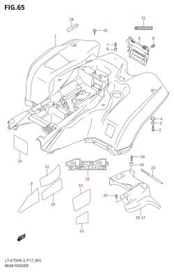 065 - REAR FENDER (LT-A750XZL3 P17)