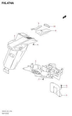 474A - REAR FENDER (K3)