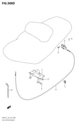 508D - SEAT SUPPORT BRACKET (AN650A:L1:E33)